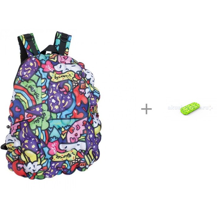

MadPax Рюкзак Blok Full Artipacks heart to hear с пеналом Zipit Colorz Box, Рюкзак Blok Full Artipacks heart to hear с пеналом Zipit Colorz Box
