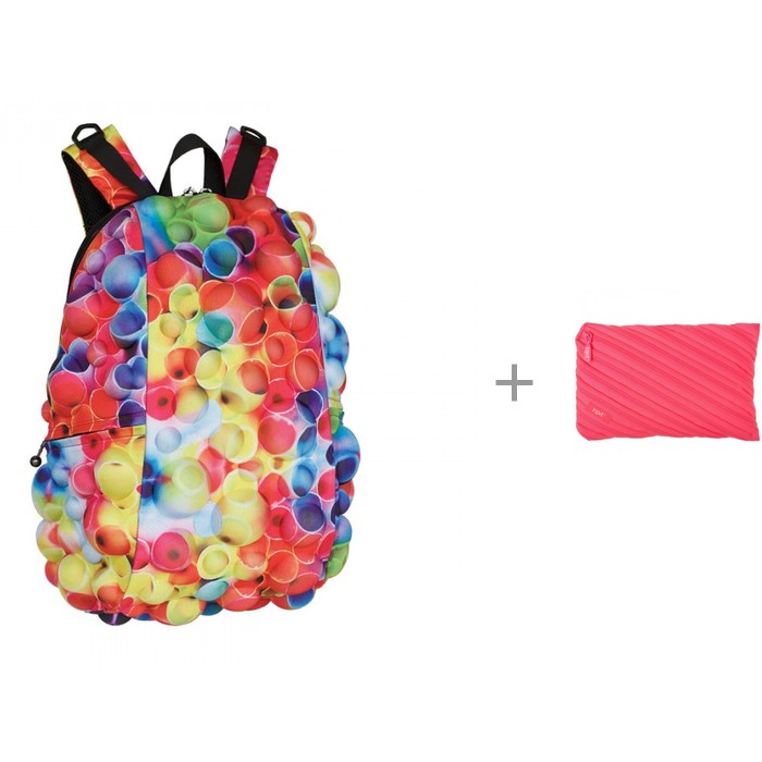 

MadPax Рюкзак Bubble Full Tubular с пеналом-сумочкой Zipit Neon Jumbo Pouch, Рюкзак Bubble Full Tubular с пеналом-сумочкой Zipit Neon Jumbo Pouch