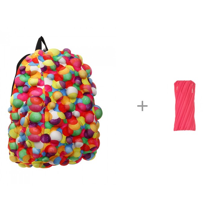 

MadPax Рюкзак Bubble Half Bubble Don't burst 36 см с пеналом-сумочкой Zipit Neon Pouch, Рюкзак Bubble Half Bubble Don't burst 36 см с пеналом-сумочкой Zipit Neon Pouch