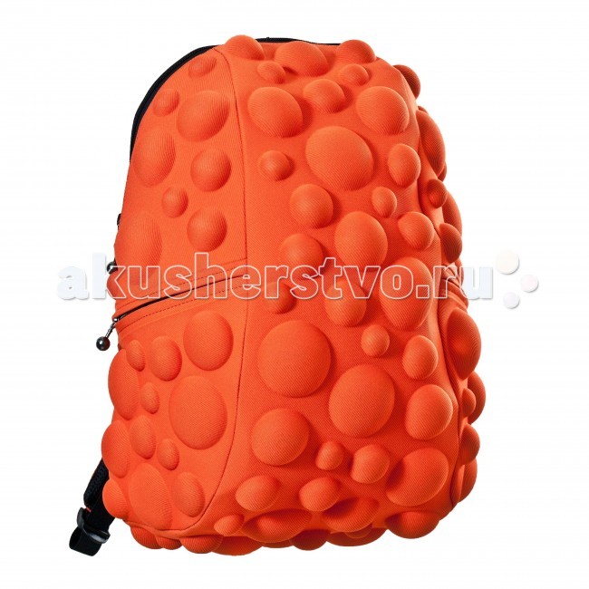 MadPax Рюкзак Bubble FullРюкзак Bubble Full MadPax Рюкзак Bubble FullРюкзак Bubble FullРюкзак Bubble Full MadPax Стильный и практичный рюкзак, уместный в ритме большого города. Основное отделение закрывается на молнию. Внутри изделия есть отделение для ноутбука с максимальным размером диагонали 17 дюймов. По бокам - два дополнительных кармана на молнии. Модель помимо лямки для переноски в руке, мягких и широких регулируемых бретелей снабжена фиксацией на груди. Полностью вентилируемая и ортопедическая спинка создаёт дополнительный комфорт Вашей спине. Материал - 100% полиспандекс Размер - 46х36х20 см Появление этой аксессуарной марки взорвало мир моды! Рюкзаки от MadPax поистине созданы для ярких неординарных личностей. Если вы хотите, чтобы вы сами или ваш ребенок выделялись из толпы, если для вас важно подчеркнуть активную жизненную позицию, тогда этот бренд – для вас! Рюкзаки MadPax подходят как детям, так и взрослым. Коллекции MadPax – это рюкзаки с шипами, пузырями или фантазийными дорожками, напоминающими о тетрисе. Для производства этих уникальных вещей используются самые передовые полимерные материалы. Можете быть спокойны – продукция проходит тщательный контроль качества, а шипы и пузыри мягкие на ощупь.<br>