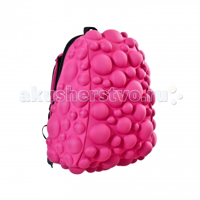 MadPax Рюкзак Bubble HalfРюкзак Bubble Half MadPax Рюкзак Bubble HalfРюкзак Bubble HalfРюкзак Bubble Half MadPax Легкий и вместительный рюкзак с одним основным отделением с застежкой на молнии. В основное отделение с легкостью входит ноутбук размером диагонали 13 дюймов, iPad и формат А4. Незаменимый аксессуар как для активного городского жителя, так и для школьников и студентов. Широкие лямки можно регулировать для наиболее удобной посадки, а мягкая ортопедическая спинка делает ношение наиболее удобным и комфортным. Материал - 100% полиспандекс Размер - 36х30х15 см Появление этой аксессуарной марки взорвало мир моды! Рюкзаки от MadPax поистине созданы для ярких неординарных личностей. Если вы хотите, чтобы вы сами или ваш ребенок выделялись из толпы, если для вас важно подчеркнуть активную жизненную позицию, тогда этот бренд – для вас! Рюкзаки MadPax подходят как детям, так и взрослым. Коллекции MadPax – это рюкзаки с шипами, пузырями или фантазийными дорожками, напоминающими о тетрисе. Для производства этих уникальных вещей используются самые передовые полимерные материалы. Можете быть спокойны – продукция проходит тщательный контроль качества, а шипы и пузыри мягкие на ощупь.<br>
