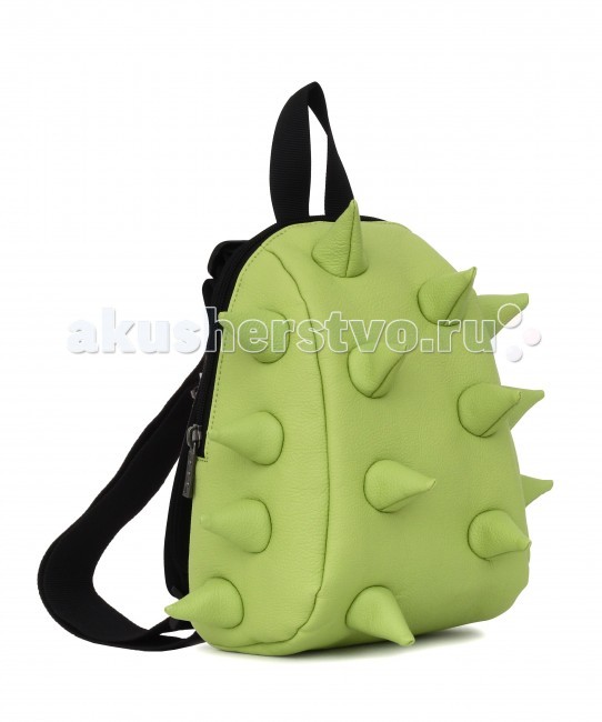 MadPax Рюкзак Rex MiniРюкзак Rex Mini MadPax Рюкзак Rex MiniРюкзак Rex MiniРюкзак Rex Mini MadPax А теперь, давайте поговорим о маленьких вместительных монстриках, которые приведут в восторг беззаботных детишек в возрасте от 2-х лет, а заодно решат проблему родителей с хранением всякой мелочи, как например, запасной футболки с любимым героем мультфильма, карандашами и другими мелкими, но не менее необходимыми личными вещами малышей. Маленькие динозаврики уже в пути! Не упустите шанс порадовать свое чадо! Рюкзак-мини от MadPax имеет один просторный отсек с застежкой на молнию, длину лямок можно легко регулировать. Материал - 100% полиуретан Размер - 26х19х10 см Появление этой аксессуарной марки взорвало мир моды! Рюкзаки от MadPax поистине созданы для ярких неординарных личностей. Если вы хотите, чтобы вы сами или ваш ребенок выделялись из толпы, если для вас важно подчеркнуть активную жизненную позицию, тогда этот бренд – для вас! Рюкзаки MadPax подходят как детям, так и взрослым. Коллекции MadPax – это рюкзаки с шипами, пузырями или фантазийными дорожками, напоминающими о тетрисе. Для производства этих уникальных вещей используются самые передовые полимерные материалы. Можете быть спокойны – продукция проходит тщательный контроль качества, а шипы и пузыри мягкие на ощупь.<br>