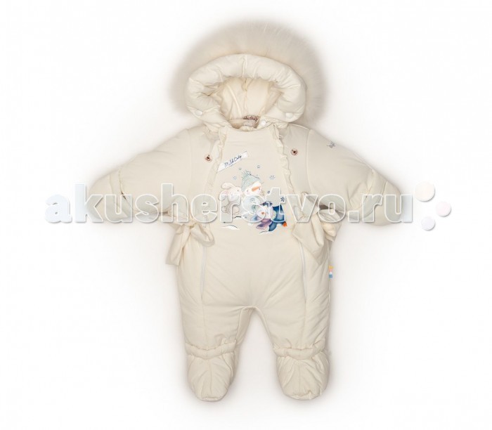 Malek Baby Комбинезон зимний 230шм/2Комбинезон зимний 230шм/2 Malek Baby Комбинезон зимний 230шм/2Комбинезон зимний 230шм/2Malek Baby Комбинезон зимний 230шм/2 В этом стильном функциональном комбинезоне ваш малыш никогда не замерзнет и будет прекрасно себя чувствовать. Подкладка-жилетка из натуральной овечьей шерсти. Подкладка отстегивается! Превращая комбинезон в демисезонный, повышается удобство и экономя средства на покупке дополнительного комбинезона. Две застежки молнии, которые позволяют легко одевать малыша, не причиняя ему неудобств. Ножки полностью закрыты. На ручках, при необходимости, можно отвернуть манжеты. Опушка из натурального меха - песец. Есть возможность отстегнуть. Водо- и ветронепроницаемый, грязеустойчивый материал легко очищается с помощью мыльного раствора. Комбинезон из овечьей шерсти - это лучшее, что можно придумать для вашего младенца. Рекомендуемый температурный режим до -30 градусов. Овечья шерсть согреет малыша в зимнюю непогоду. Она обладает лечебными и успокаивающими свойствами, что благотворно влияет на самочувствие детей. Комбинезон Российского производства. Сертифицирован. Верх комбинезона - 100% полиэстер Наполнитель - синтепон 200 г. Отстегивающаяся подкладка - 50% овечья шерсть меринос, 50% полиэстер Уход: Бережная стирка при 30 градусах.<br>