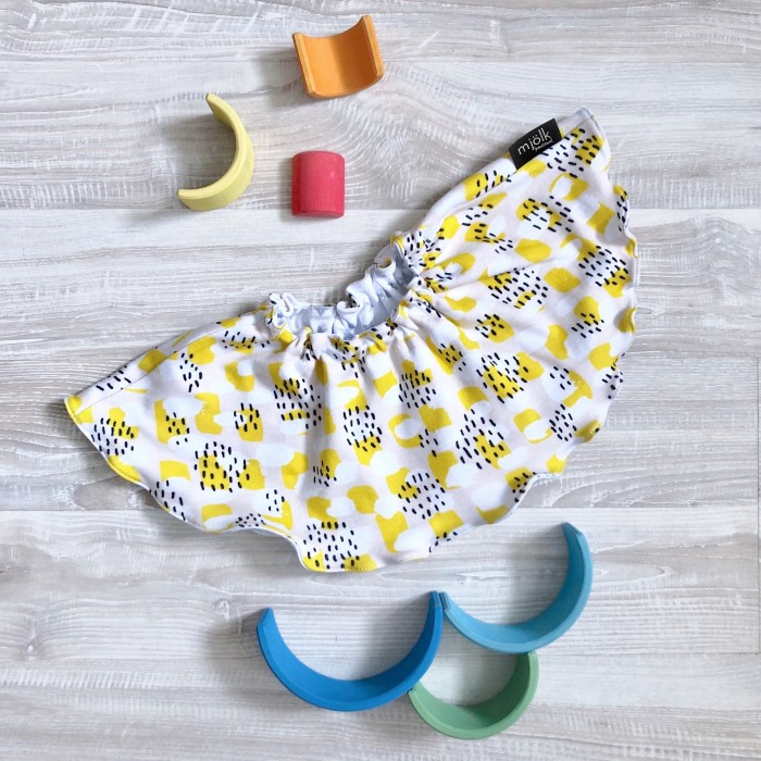 

Нагрудник Mjolk двусторонний Mustard Spots, двусторонний Mustard Spots