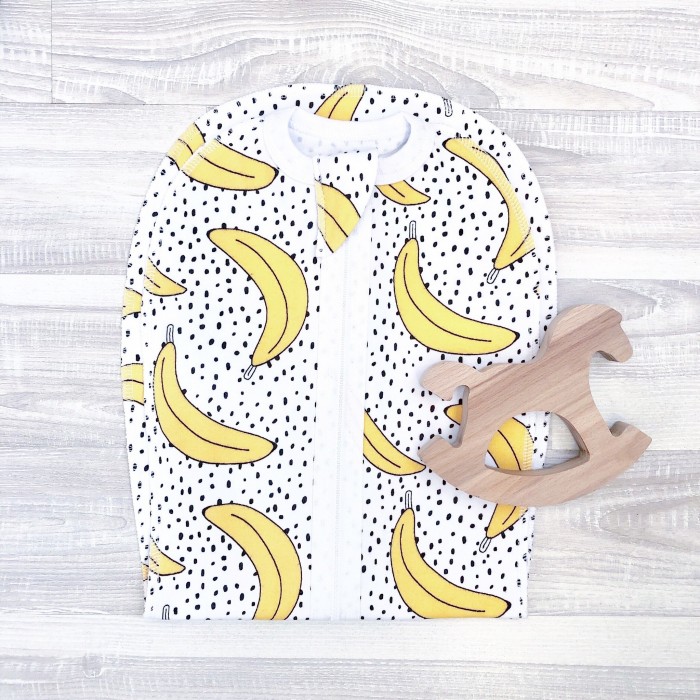 Пеленка Mjolk кокон на молнии Бананы - фото 1