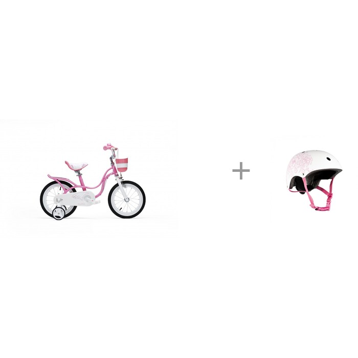 Картинка для Шлемы и защита Maxiscoo Шлем для девочки Цветы и Велосипед двухколесный Royal Baby Little Swan 12