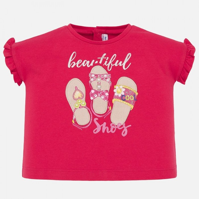 

Mayoral Футболка для девочки Shoes 1064, Футболка для девочки Shoes 1064