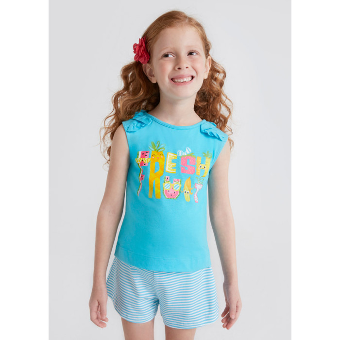 Комплекты детской одежды Mayoral Комплект для девочки (шорты, футболка) 3285