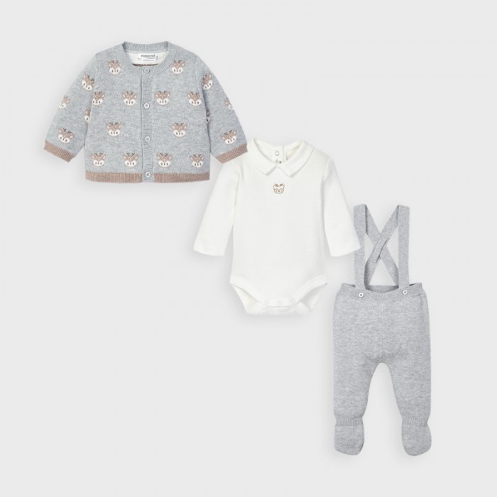 Mayoral Newborn Комплект для мальчика: кардиган, штаны и боди 2559