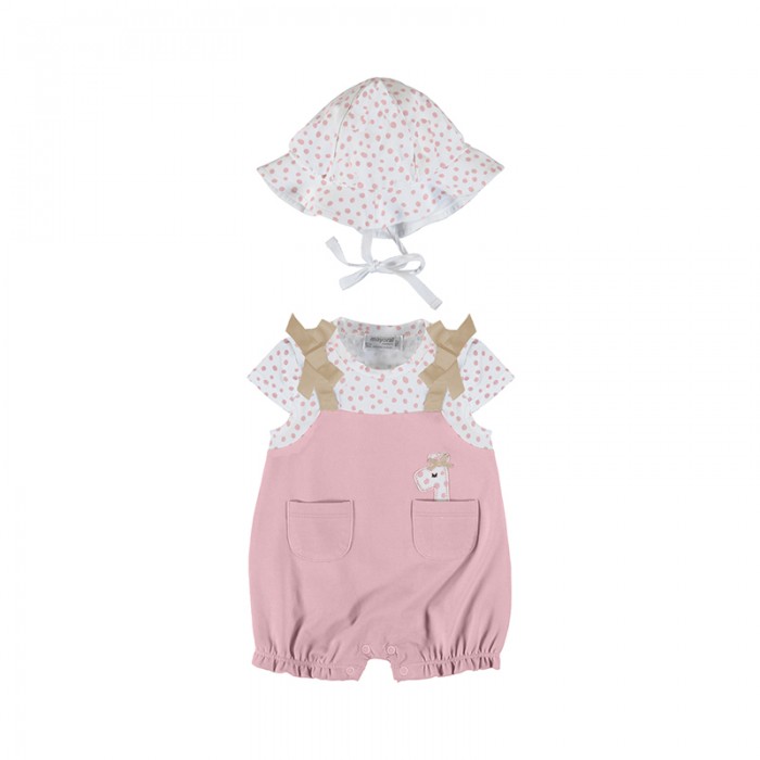 

Mayoral Newborn Комплект: полукомбинезон и шапочка 1613, Newborn Комплект: полукомбинезон и шапочка 1613