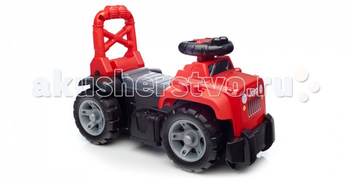 Каталка Mega Bloks Mattel Джип большой 3 в 1Mattel Джип большой 3 в 1 Каталка Mega Bloks Mattel Джип большой 3 в 1Mattel Джип большой 3 в 1Ваш маленький поклонник джипов 4x4 может в поисках новых приключений прокатиться по бездорожью на легендарном Jeep-каталке 3 в 1 от Mega Bloks! Jeep 3-в-1 имеет узнаваемый дизайн и расцветку, а на руле у него находятся кнопки, имитирующие звуки настоящей машины, что делает впечатления от езды на этой машине незабываемыми. Наличие у сиденья высокой спинки позволяет превратить джип в тележку-ходунки, которую можно с легкостью толкать сзади. Под поднимающимся сиденьем находится отделение для хранения, куда можно положить все 10 блоков First Builders, имеющих традиционное для джипа оформление. Идеально подходит для детей в возрасте от 1 до 3 лет Особенности: Для создания машины каталки в виде настоящего Джипа использованы узнаваемые цвета и дизайн. На руле размещены кнопки имитирующие звуки настоящей машины Набор включает в себя 10 тематических блоков First Builders. Под сиденьем предусмотрено место для хранения неиспользуемых блоков и прочих предметов. Высокая спинка сиденья с ручками позволяет использовать Jeep 3-в-1 в качестве машинки для езды и в качестве ходунков.<br>