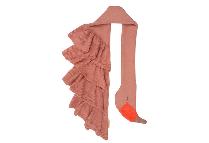 Шапки, варежки и шарфы MeriMeri Шарф вязаный Фламинго