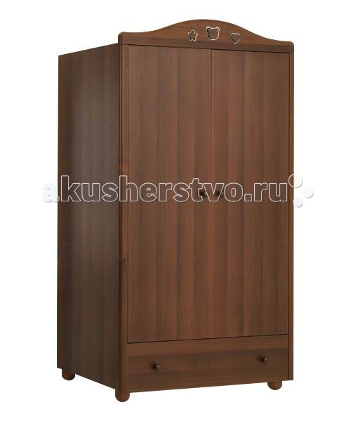 Шкаф MIBB ScintillaScintilla Шкаф MIBB ScintillaScintillaЧтобы все детские вещи были аккуратно сложены и не пылились, родителям стоит приобрести шкаф для одежды. Мебель известной итальянской фирмы Mibb отличается высоким качеством сборки, надежностью и функциональностью. Двустворчатый шкаф Mibb сделан из массива бука с элементами МДФ. Благодаря применению прочного и экологически чистого природного материала изделие прослужит вашей семье много лет, сохранив первозданный вид. Поверхности шкафа идеально отполированы и обработаны нетоксичным лакокрасочным покрытием. Оно не вызывает аллергических реакций и совершенно безопасно для здоровья вашего малыша. Шкаф Mibb имеет два отделения, которые помогают использовать максимально эффективно внутренне пространство шкафа. Он оборудован двумя регулируемыми по высоте полочками для белья и вещей. Двухстворчатый шкаф Mibb придает детской комнате индивидуальность и функциональность. Приятный дизайн с элементами роскоши и элегантности понравится родителям с отменным вкусом. Характеристики: соответствуют требованиям и инструкциям U.E изготовлен в соответствии со всеми требованиями безопасности двустворчатый материал: выдержанный бук, МДФ 2 регулируемые по высоте полочки 1 вместительный выдвижной ящик для белья Габариты ( Ш х Г х В ) 105 x 58 x 191 см.<br>