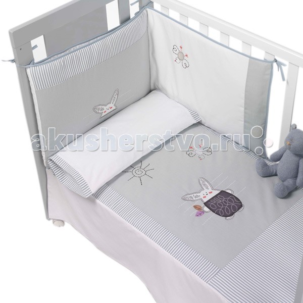 

Комплект в кроватку Micuna Бортики и покрывало Rabbit 120x60