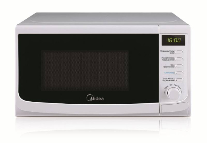 фото Midea микроволновая печь ag820cww-w 800 вт 20 л