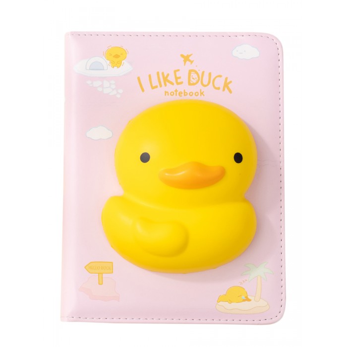 фото Mihi mihi блокнот со сквишем уточка i like duck а5