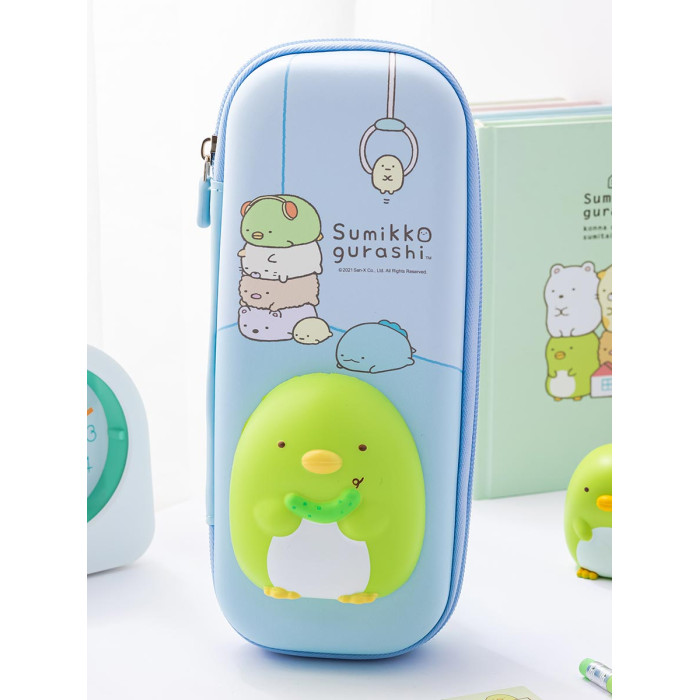 фото Mihi mihi пенал школьный со сквишем sumikko gurashi