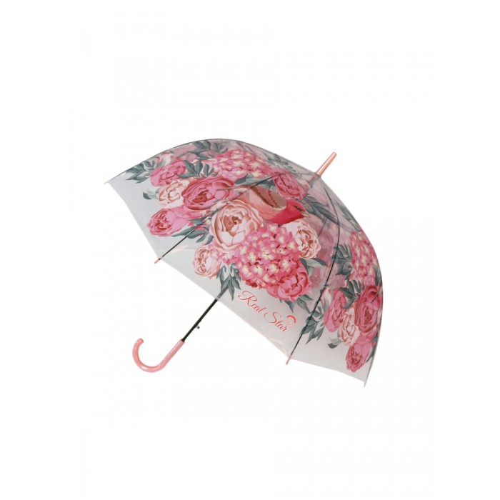 Зонт Mihi Mihi трость Цветы прозрачный купол MM10420