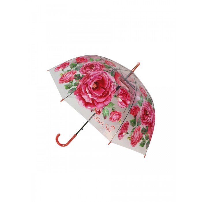 Зонт Mihi Mihi трость Цветы прозрачный купол MM10421