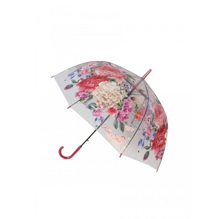 Зонт Mihi Mihi трость Цветы прозрачный купол MM10422
