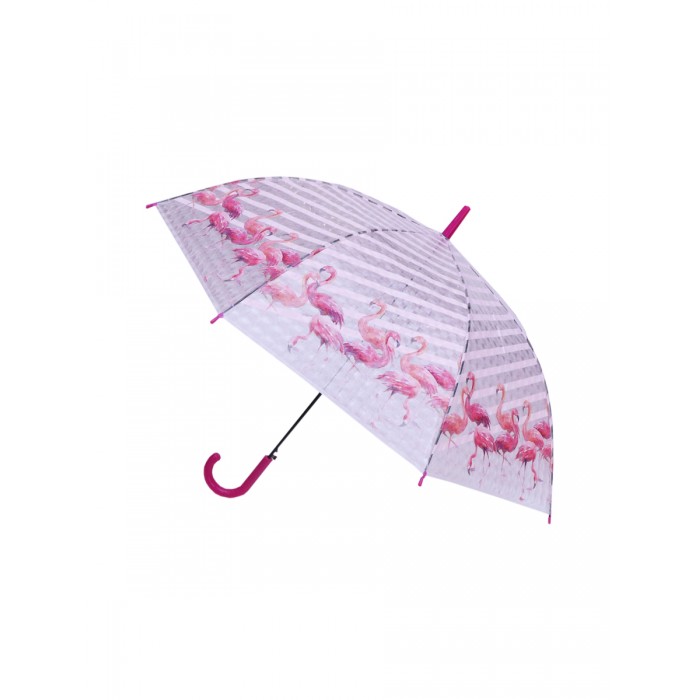 Зонт Mihi Mihi трость Фламинго с 3D эффектом