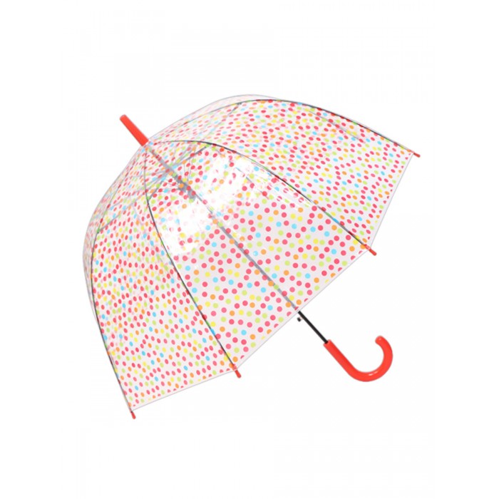 Зонт Mihi Mihi трость Горошек прозрачный купол