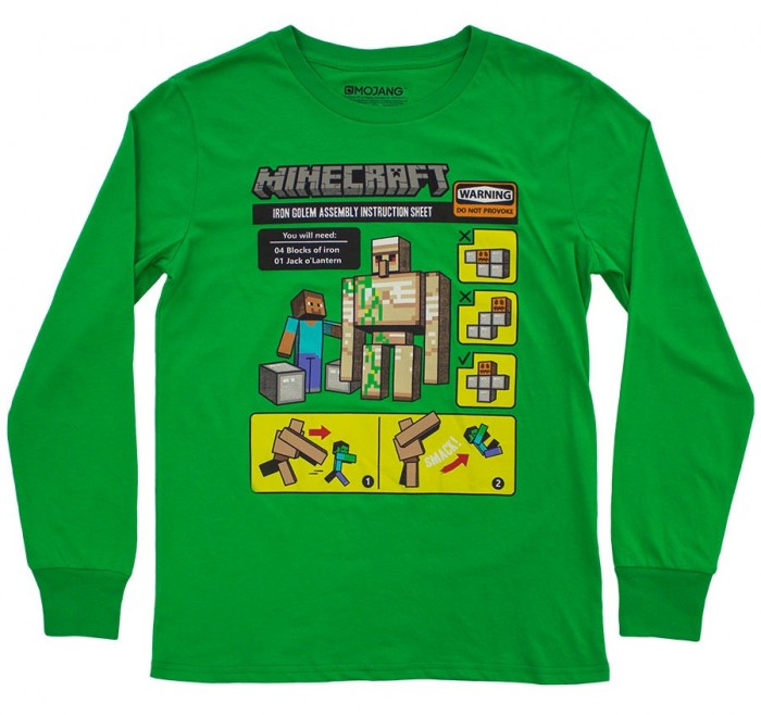 

Minecraft Лонгслив Iron Golem, Лонгслив Iron Golem
