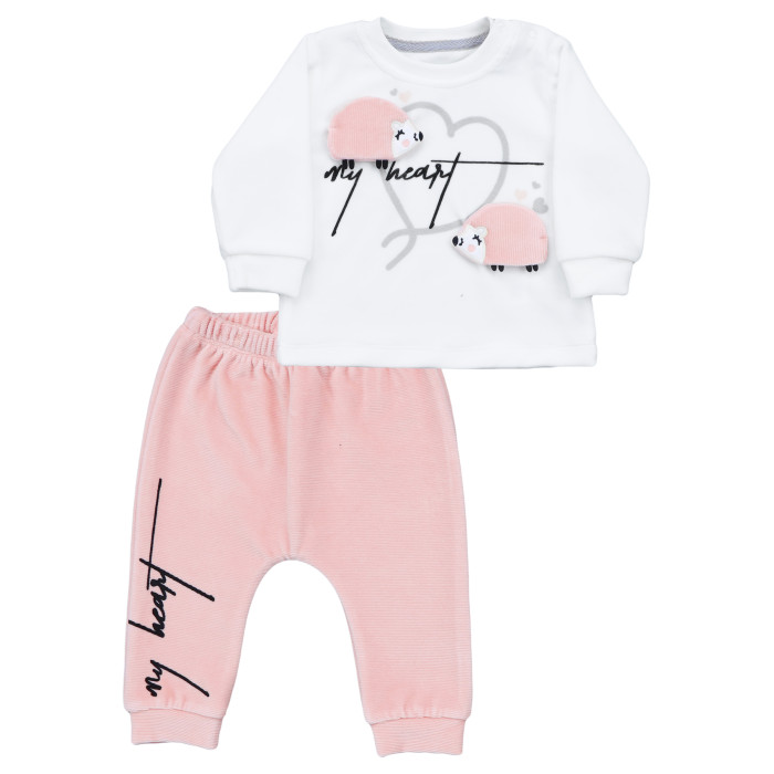 Купить Комплекты детской одежды, Mini World Комплект для девочки (Толстовка и брюки) MW16013
