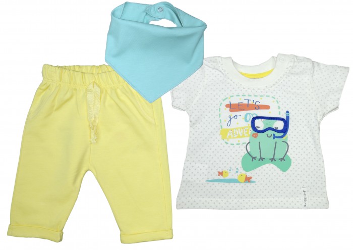 Mini World Комплект для мальчика (футболка, бриджи, косынка) MW13850 Комплект для мальчика (футболка, бриджи, косынка) MW13850 - фото 1