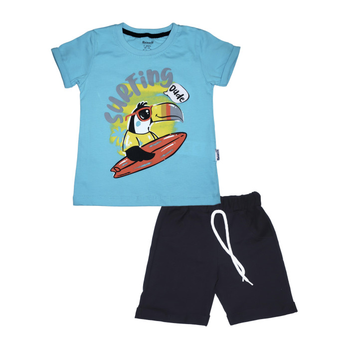  Mini World Комплект для мальчика (футболка, шорты) MW17037