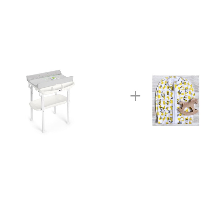 Картинка для Пеленка Mjolk кокон на молнии Mustard Spots с пеленальным столиком CAM Aqua