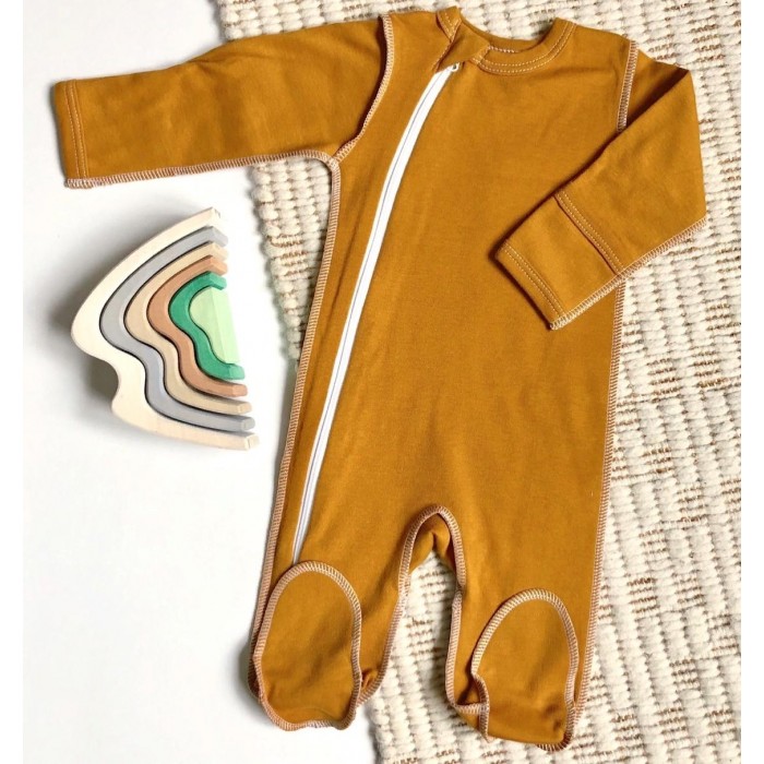 

Mjolk Комбинезон Sleep and Play Golden Brown швы наружу, Комбинезон Sleep and Play Golden Brown швы наружу