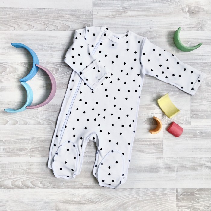 

Mjolk Комбинезон Sleep and Play Горошки, Комбинезон Sleep and Play Горошки