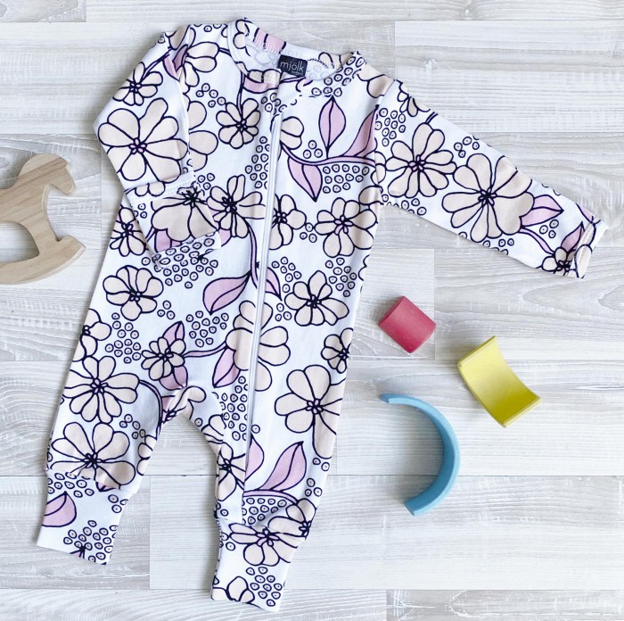 

Mjolk Комбинезон на манжетах Sleep and Play Spring Blossoms, Комбинезон на манжетах Sleep and Play Spring Blossoms