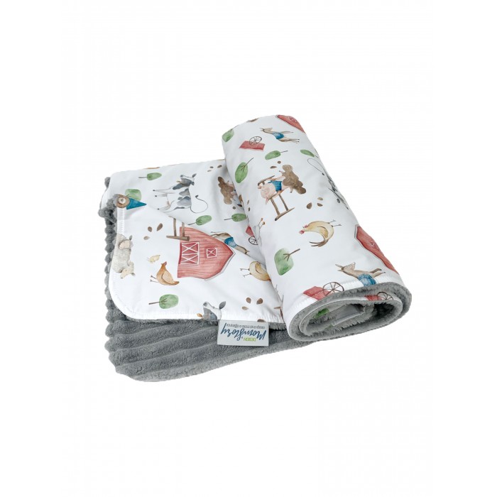 

Плед Mom'Story Design двухсторонний Веселая Ферма 75х100, двухсторонний Веселая Ферма 75х100