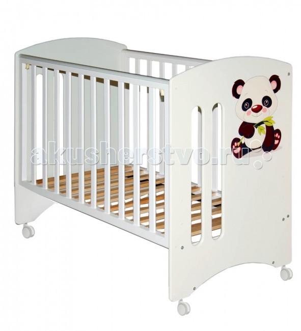 Детская кроватка Можгинский лесокомбинат Laluca Софи Кроха панда без ящика ЛСС.3.0.0.05 - фото 1