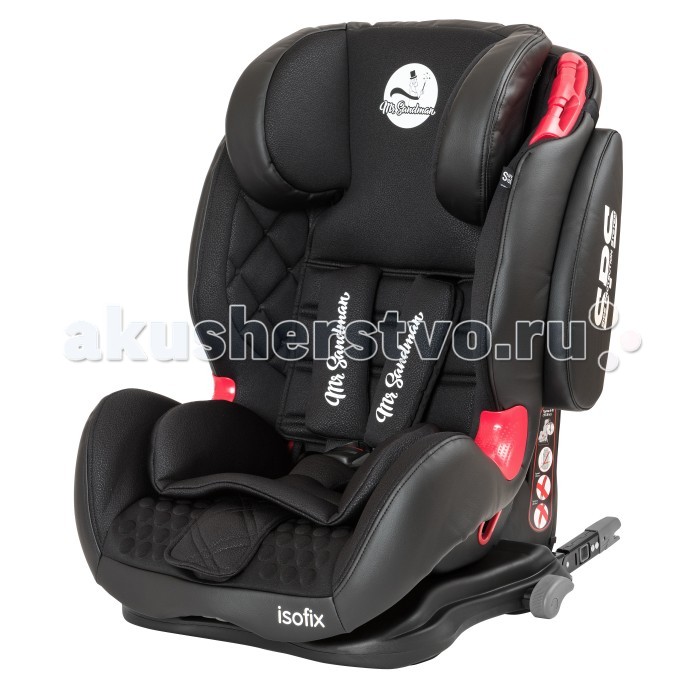 Автокресло Mr Sandman BH12312i-GTS-SPS IsofixBH12312i-GTS-SPS Isofix Автокресло Mr Sandman BH12312i-GTS-SPS IsofixBH12312i-GTS-SPS IsofixАвтокресло Mr Sandman BH12312i-GTS-SPS Isofix предназначено для групп 1, 2 и 3. Сиденье анатомическое, имеет инновационную систему боковой защиты SPS (side protection system), чтобы путешествие каждого ребенка было безопасным и комфортным. Автокресло, гарантирующее безопасность ребенка во время поездки. Может использоваться только на транспортных средствах, созданных для крепления isofix. Перед покупкой рекомендуем вам просмотреть список транспортных средств. В данном кресле ребенок может занять любую удобную позу. Этот факт дает возможность отправляться не только на близкие расстояния, но и на дальние поездки, в том числе и в путешествия. Соответствует европейскому стандарту ECE R44/04, а качество и надежность подтверждены независимыми краш-тестами. Обивка автокресла из эко-кожи. Детское кресло изготовлено из проверенного чистого материала. Особенности: Пятиточечные ремни безопасности. Регулировка наклона спинки. Анатомическая подушка и мягкий подголовник для максимального комфорта. Установка кресла выполняется по ходу движения авто. Крепление осуществляется с помощью системы Isofix. Габариты: 54.5/66х50х64/76 см.<br>