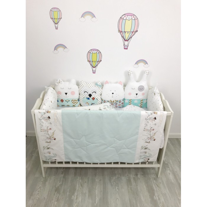 фото Комплект в кроватку my baby квартет и парад (9 предметов)