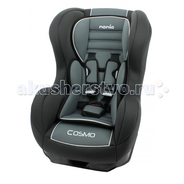 Автокресло Nania Cosmo SP LX (Luxe)Cosmo SP LX (Luxe) Автокресло Nania Cosmo SP LX (Luxe)Cosmo SP LX (Luxe)Яркое стильное детское автокресло Nania Cosmo SP Luxe от французского производителя изготовлено исключительно в соответствии с последними строгими нормами европейских стандартов безопасности и качества, что надежно защищает вашего малыша на период путешествий. Рассчитано на малышей с рождения, весом до 18 кг. Удобное и комфортное кресло устанавливается в Вашем автомобиле против хода движения при весе ребенка от 0 до 10, при весе ребенка от 10 до 18 кг - по ходу движения. Особенности: 5-точечные ремни безопасности с 3-мя уровнями регулировки по высоте и мягкими плечевыми накладками крепится в автомобиле с помощью 3-х точечного ремня безопасности против движения автомобиля прочный каркас анатомической формы из полипропилена поглощающая силу удара прослойка из полистирола 5 положений наклона спинки позволяют ребенку комфортно чувствовать себя во время длительных поездок обивка легко снимается, возможна стирка при 30С SP (side protection) - улучшенная боковая защита cоответствует стандарту безопасности ЕСЕ R44/04. Внешние размеры: 54х45х61 см; сидение: 31х31 см; спинка: 55 см<br>
