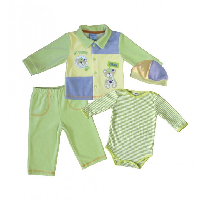 Купить Комплекты детской одежды, Nannette Комплект (боди, штаны, куртка, чепчик) 14-2866