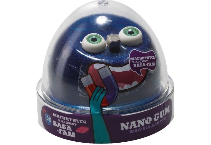 NanoGum Жвачка для рук Магнитный с ароматом баблгама 50 г