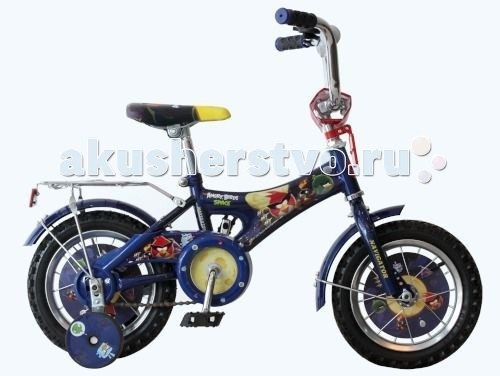 Велосипед двухколесный Navigator Angry Birds 12Angry Birds 12 Велосипед двухколесный Navigator Angry Birds 12Angry Birds 12Велосипед Navigator Angry Birds - это хорошо собранный и надёжный велосипед для ребёнка. Особенности: Тип: детский Материал рамы: сталь Амортизация: отсутствует Конструкция вилки: жесткая Конструкция рулевой колонки: неинтегрированная, резьбовая Диаметр колес: 12 дюймов Материал обода: алюминиевый сплав Двойной обод: нет Материал бортировочного шнура: металл Возможность крепления боковых колес: есть Боковые колеса в комплекте: есть Тип переднего тормоза: отсутствует Тип заднего тормоза: ножной Уровень заднего тормоза: начальный Количество скоростей: 1 Уровень каретки: начальный Конструкция каретки: неинтегрированная Тип посадочной части вала каретки: квадрат Количество звезд в кассете: 1 Количество звезд системы: 1 Конструкция педалей: платформы Конструкция руля: изогнутый Настройка положения руля: регулируемый подъем Комплектация: багажник, крылья Материал рамки седла: сталь Комфорт: защита цепи<br>