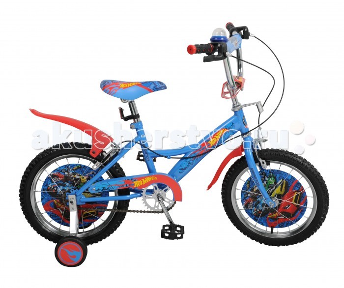 Велосипед двухколесный Navigator Hot Wheels 16 KiteHot Wheels 16 Kite Велосипед двухколесный Navigator Hot Wheels 16 KiteHot Wheels 16 KiteВелосипед двухколесный Navigator Hot Wheels 16 Kite сможет стать первым транспортным средством ребенка и порадует его своим оригинальным дизайном. Конструкция данного транспортного средства изготовлена из металла, что гарантирует надежность и долговечность эксплуатации. Велосипед обладает отличными техническими характеристиками и стильным внешним видом, который непременно привлечет внимание окружающих. Изделие снабжено страховочными колесами, благодаря которым дети смогут более уверенно научиться ездить и держать равновесие. Особенности: широкие страховочные колёса односоставной шатун вставки в колесах пластиковые крылья звонок-пищалка мягкая накладка на руле передний и задний ручной тормоз.<br>