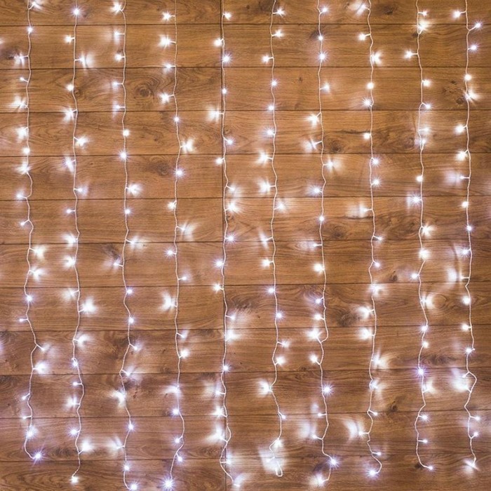 фото Neon-night электрогирлянда светодиодный дождь 144 лампы 150х150 cм