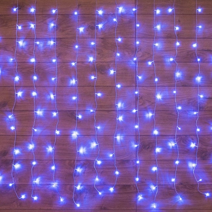 фото Neon-night электрогирлянда светодиодный дождь 144 лампы 150х150 cм