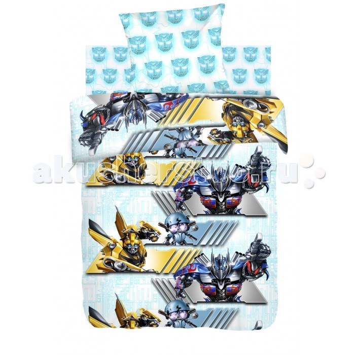 Постельное белье 1.5-спальное Непоседа Transformers Автоботы 1.5-спальное (3 предмета) transformers фонарик проектор 3 в 1