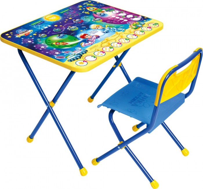 Детский стол и стул круглый