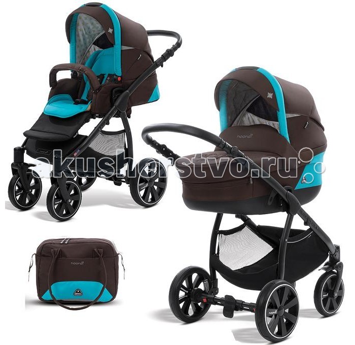 Коляска Noordi Polaris Sport 2 в 1Polaris Sport 2 в 1 Коляска Noordi Polaris Sport 2 в 1Polaris Sport 2 в 1Коляска Noordi Polaris Sport 2 в 1 - удобная, легкая, маневренная и быстро складывающаяся модель, которая позволит родителям свободно путешествовать со своим малышом. С ней удобно гулять по дорожкам парка и грунтовым деревенским улочкам, отправляться в путешествия и ездить в городском транспорте, посещать торговые центры и ходить в гости к друзьям. Прочная ходовая часть Noordi Polaris на шасси Sport 2 в 1 выполнена из легкого алюминия и оснащена пружинными амортизаторами. Передние колеса вращаются вокруг вертикальной оси (поворачивают), повышая маневренность данной модели. Каждый модуль детской коляски имеет регулируемую спинку и капюшон с вентиляционным отсеком, благодаря чему ребенок будет изучать и познавать мир в полном комфорте. Шасси: четыре надувные колеса с подшипниками (передние 23 см в диаметре, задние 28 см в диаметре) ножной тормоз с одной педалью амортизаторы с регулировкой уровня жесткости вращающиеся передние колеса с фиксаторами большая съемная корзина с жестким дном стильные колеса с низкопрофильной резиной ручка из экокожи регулируется по высоте. имеется механизм защиты рамы от случайного складывания. колеса накачиваются стандартным велосипедным / автомобильным насосом. Люлька: вентиляционные отверстия в основании регулировка подголовника функция качания — особая форма дна сетчатая вставка в капюшоне для проветривания удобная ручка для переноски москитная сетка вшита в карман на люльке. внешние размеры: ширина 37 см, длина 84 см Прогулочный блок: высокое положение ребенка от земли есть полностью горизонтальное положение спинки для сна система вентиляции в спинке бампер с разделителем ножек регулируемая подножка ручка для переноски дополнительный вкладыш-матрасик внешние размеры: ширина 39 см, длина 94 см длина спального места 94 см высокий капюшон — 59.5 см. В комплекте: Шасси Sport, утепленная люлька, прогулочный блок, капюшон на люльку, крышка (накидка) на люльку, капюшон на прогулочный блок, накидка на ножки для прогулочного блока, кокосовый матрасик, сумка для мамы, багажная корзина, москитная сетка, дождевик, инструкция. Наличие подстаканника зависит от поставки! Размер шасси в сложенном виде: 97х59х54 см. Размер люльки: 85x38x25 см. Вес шасси: 8,2 кг. Вес люльки: 4,3 кг. Вес прогулочного сидения: 4,9 кг. Габариты упаковки: 90х60х60 см.<br>