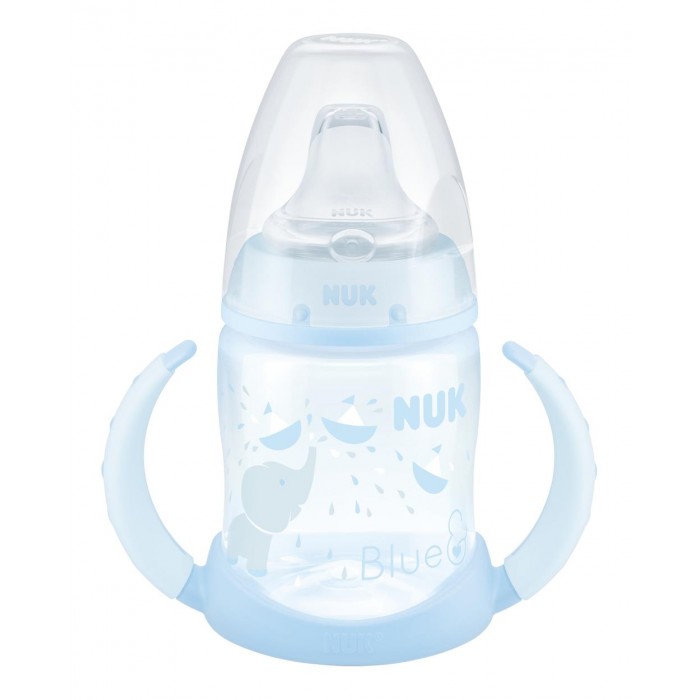 фото Поильник nuk first choice baby blue слоник с силиконовой насадкой 150 мл