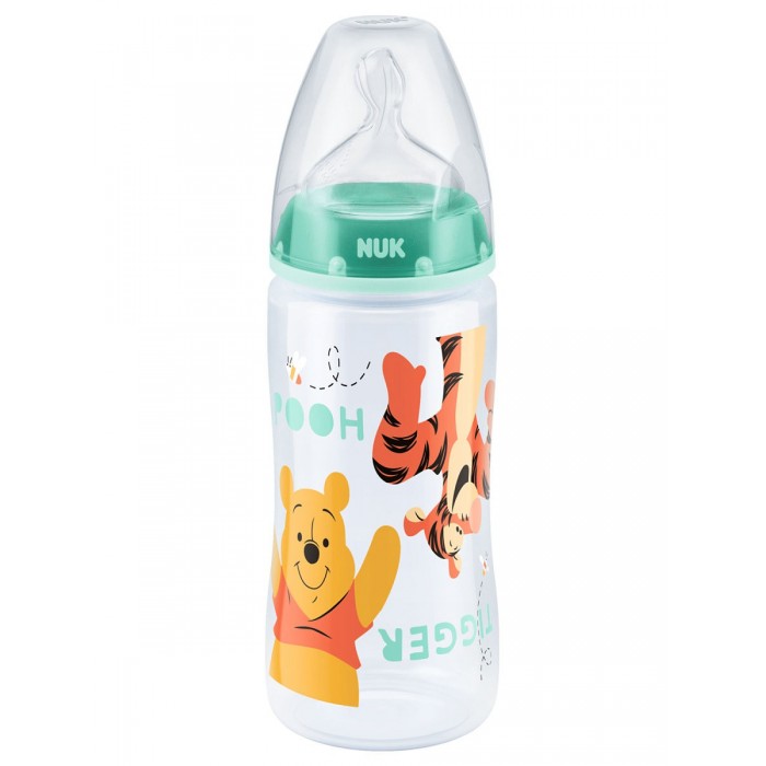 

Бутылочка Nuk First Choice Disney пластик 300мл силиконовая соска M размер 1, First Choice Disney пластик 300мл силиконовая соска M размер 1